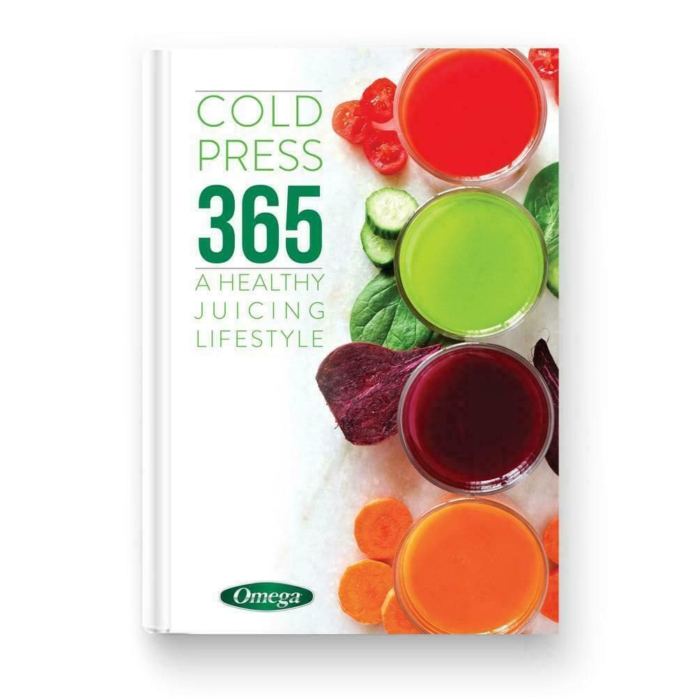 Livro de receitas Omega Cold Press 365 para espremedor H3000D
