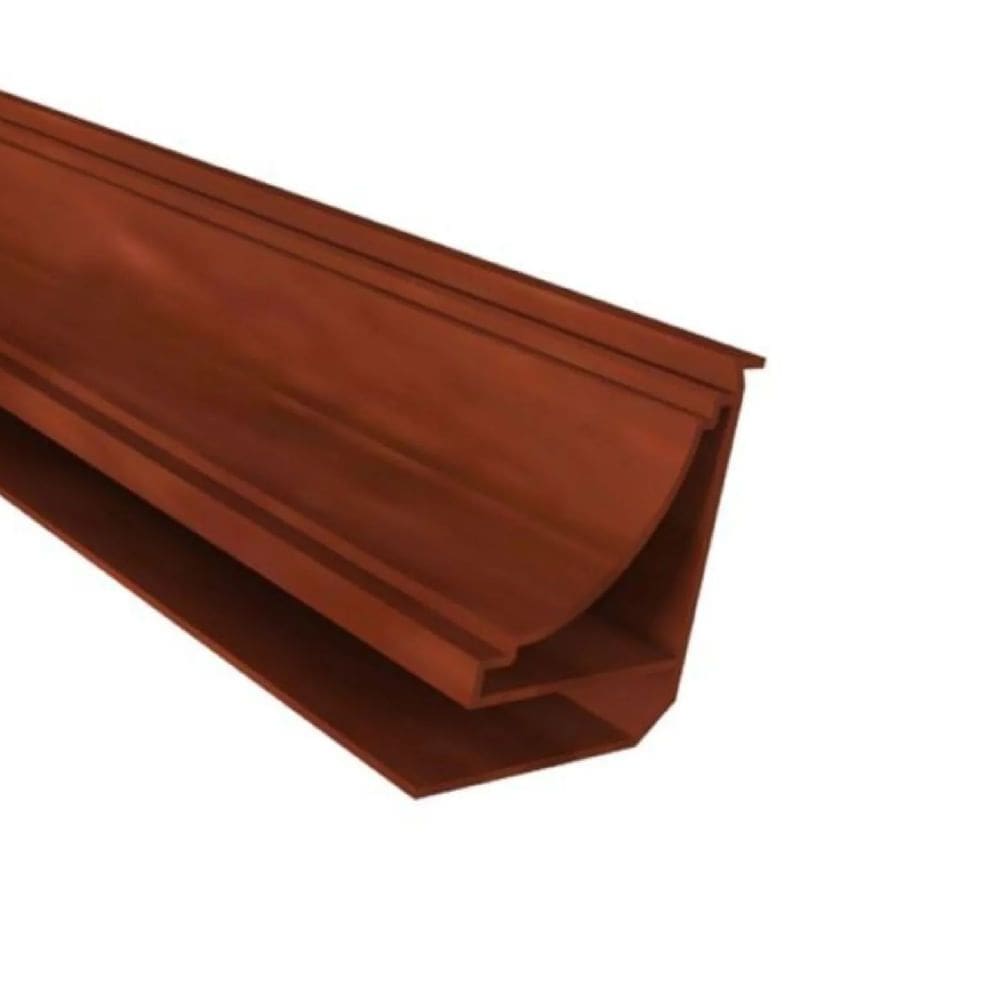 Acabamento PVC Meia Cana 6,00M Mogno - 529 - BARIRI