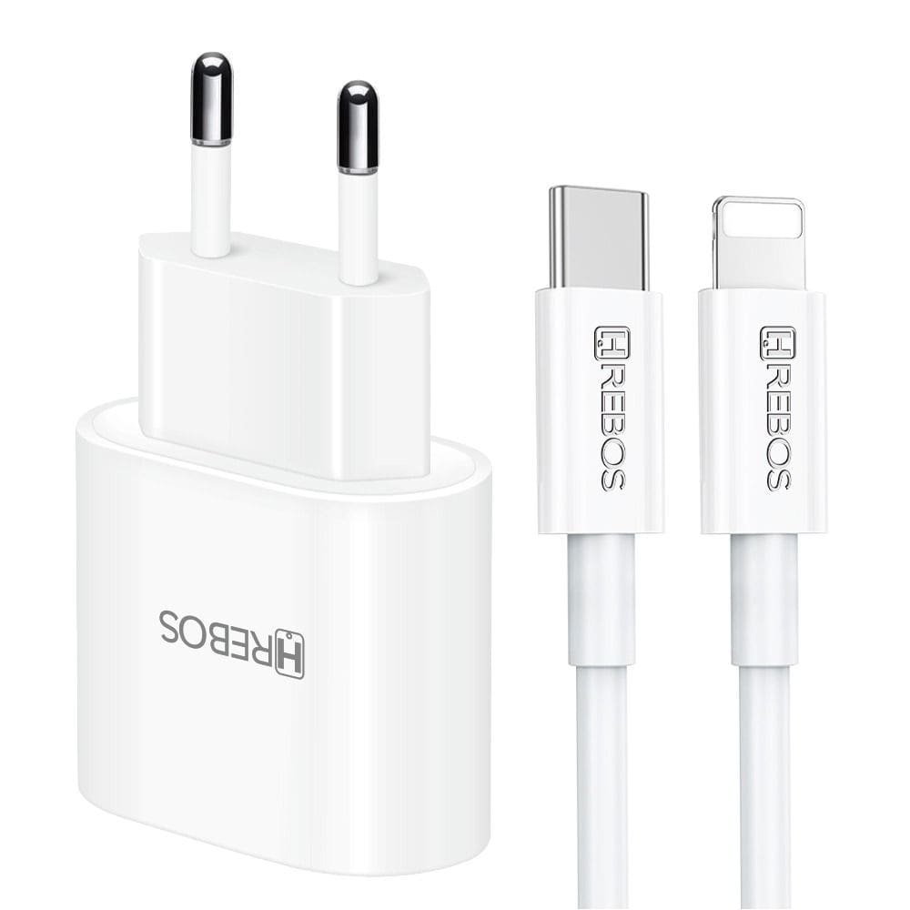 Carregador Hrebos Crg-211i Turbo Volt Max 20w + Cabo Lghtng