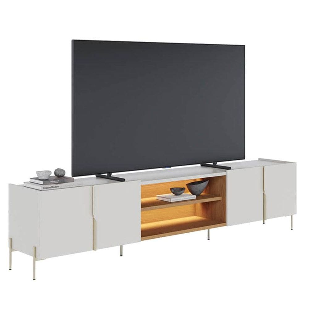 Rack Bancada Maggiore 2.4 Off White Matte Freijó - Colibri