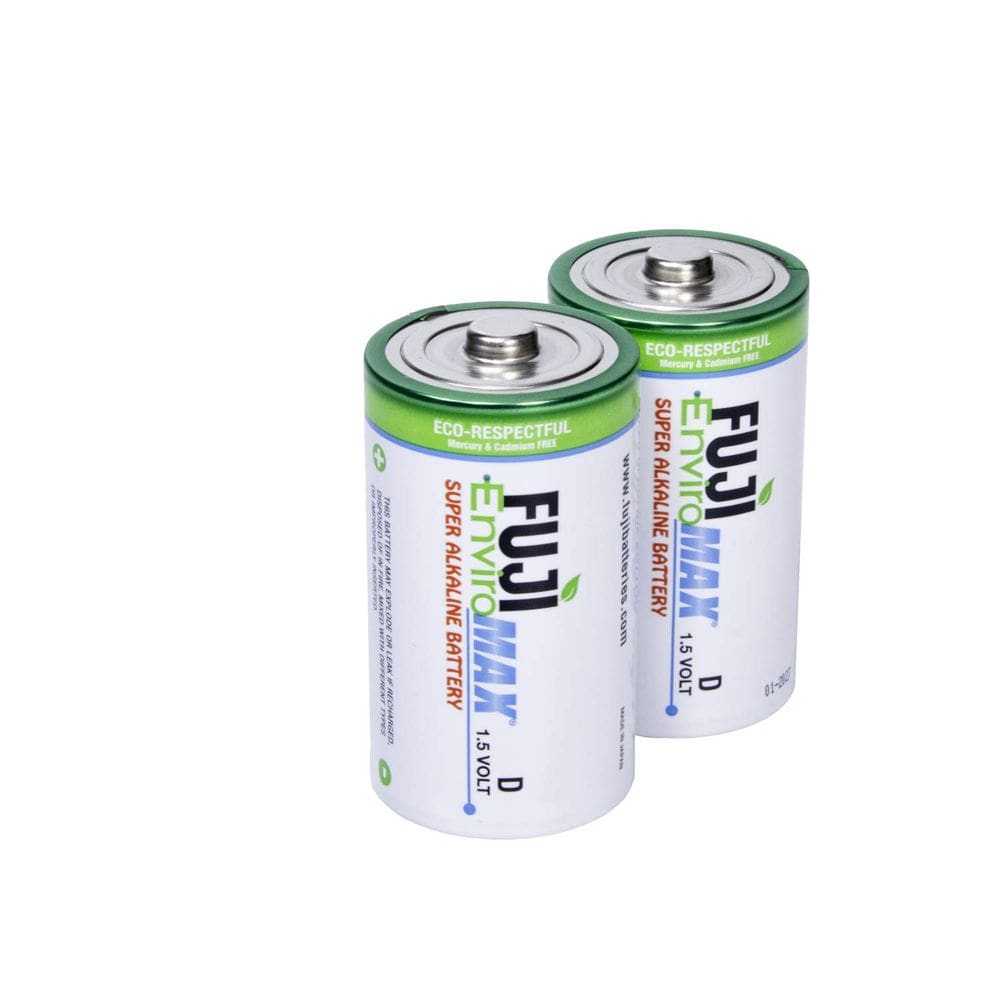Pilhas Fuji Enviromax 4100BP2 D Super Alcalinas Pacote com 2