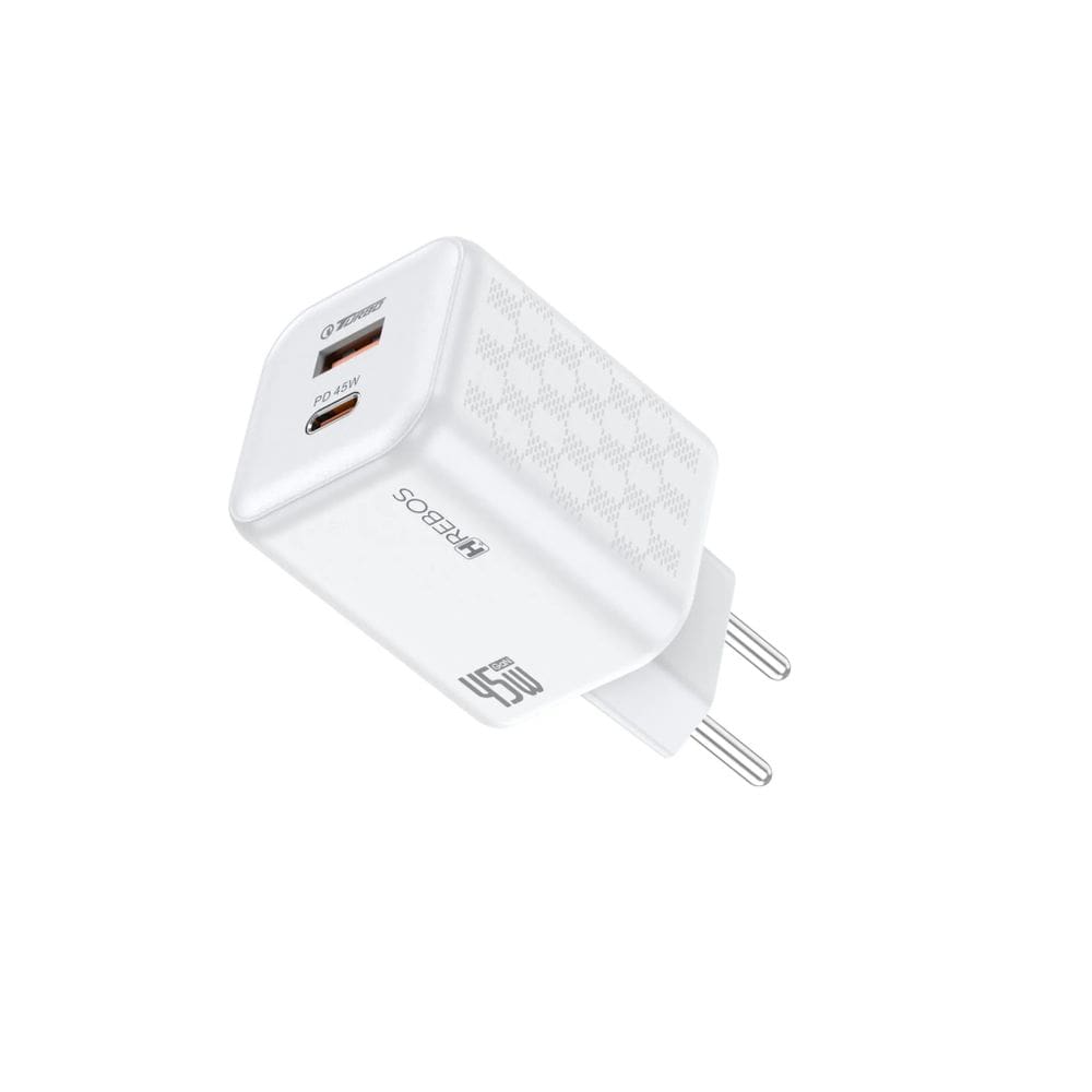 Carregador Hrebos Crg-219 Premium White Chess 45w Usb-c E A