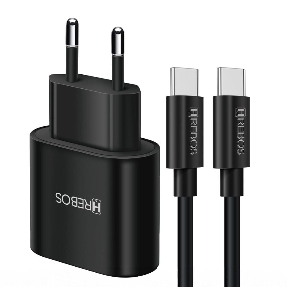 Carregador Hrebos Crg-211c Turbo Volt Max 20w + Cabo Usb-c