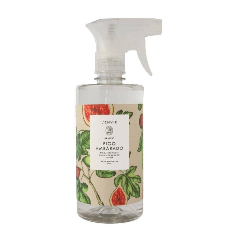 Água Perfumada Figo Ambarado 500ml Arabesc Lenvie