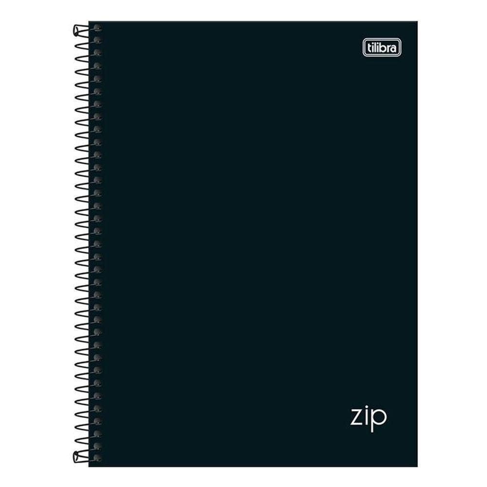 Caderno Espiral Universitário Zip New 20 Matérias Preto - Tilibra