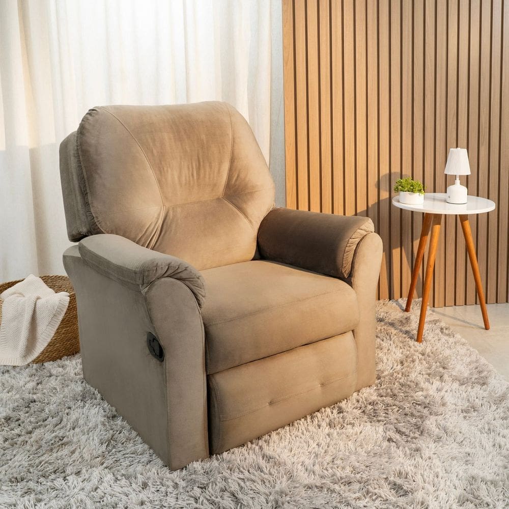 Poltrona Reclinável Solo Cabecasa Madeiraoriginals Castor