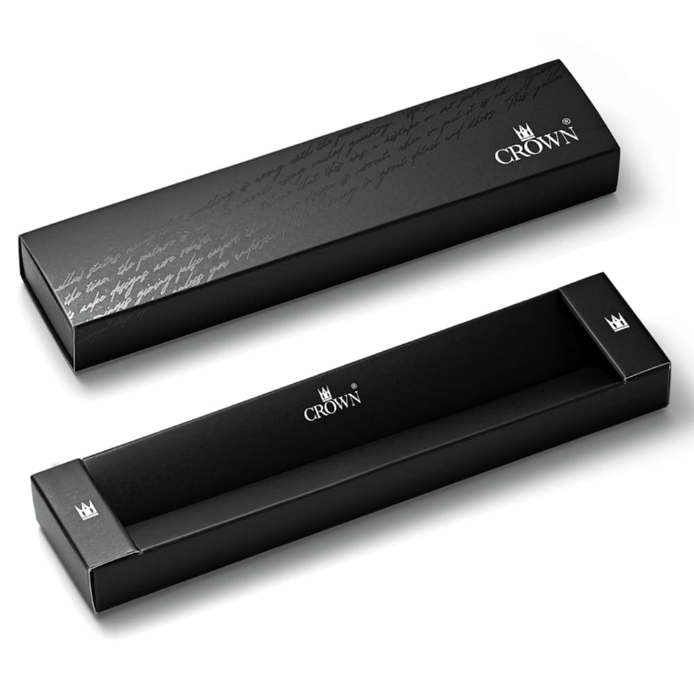 Caneta Crown Metal Otawa Esferográfica Tinta Azul DI10076