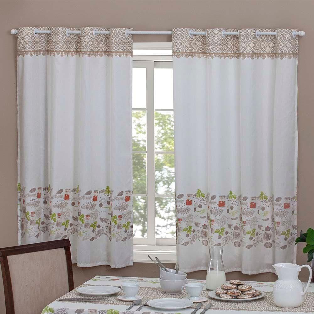 Cortina Cozinha Martina 2,00x1,40m Casa Alegre Casa Doro