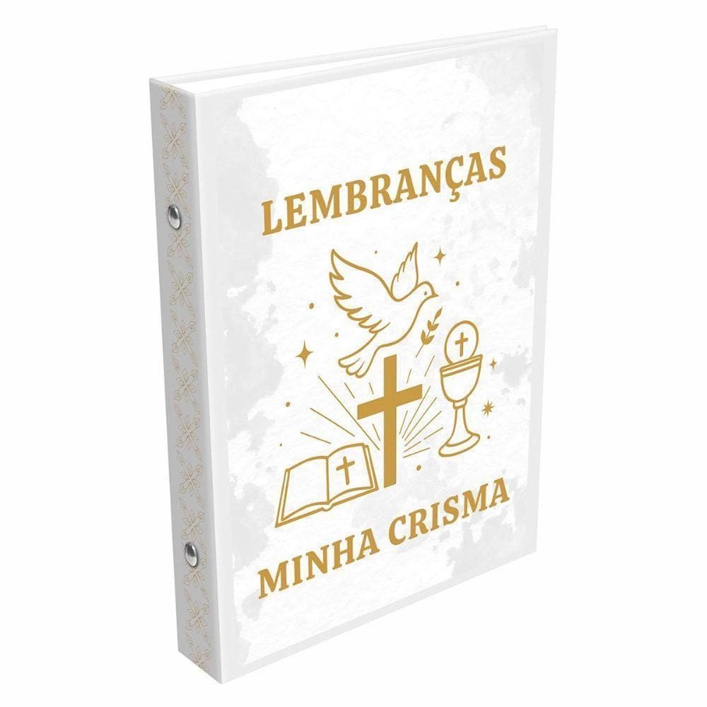 Álbum 15X21 40 Fotos Minha Crisma Branco Para Lembranças