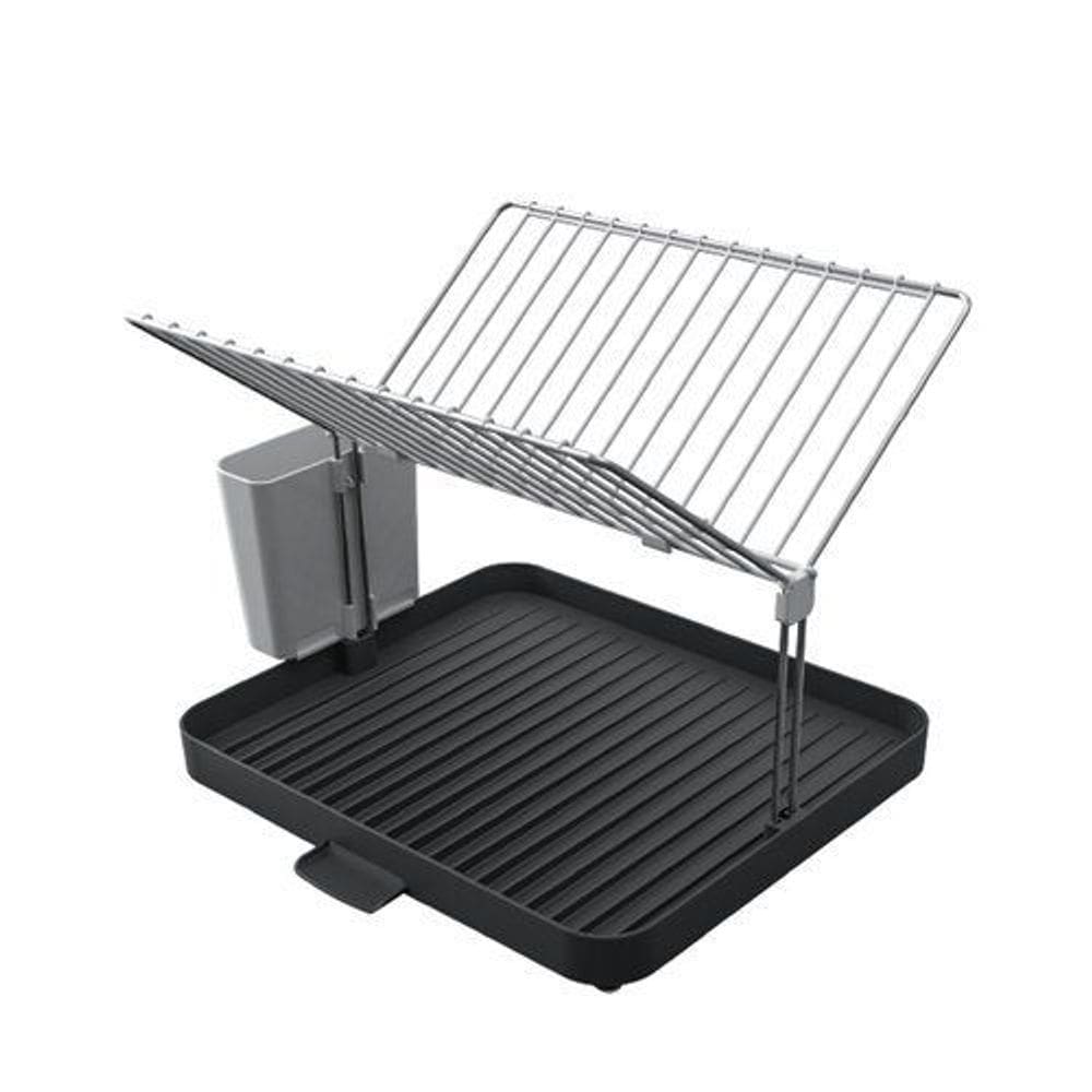 Escorredor de Pratos Reforçado Anti-Corrosão com Base em ABS Durável - 13 Pratos