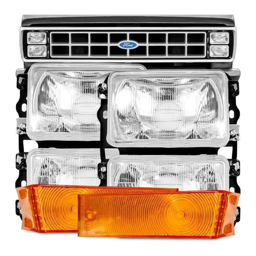 Kit Farol F1000 F4000 85A92 + Lente Âmbar Iluminação Forte