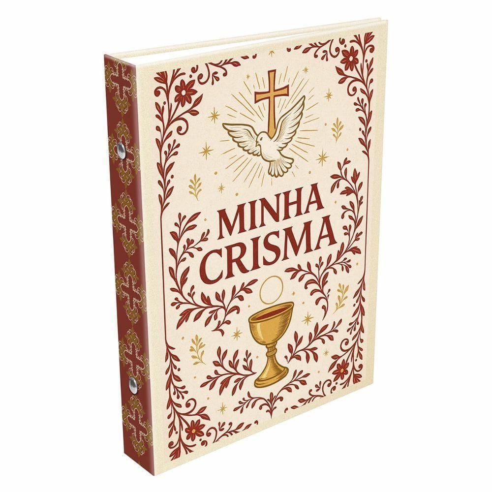 Álbum 15X21 40 Fotos Minha Crisma Vermelho Para Lembranças