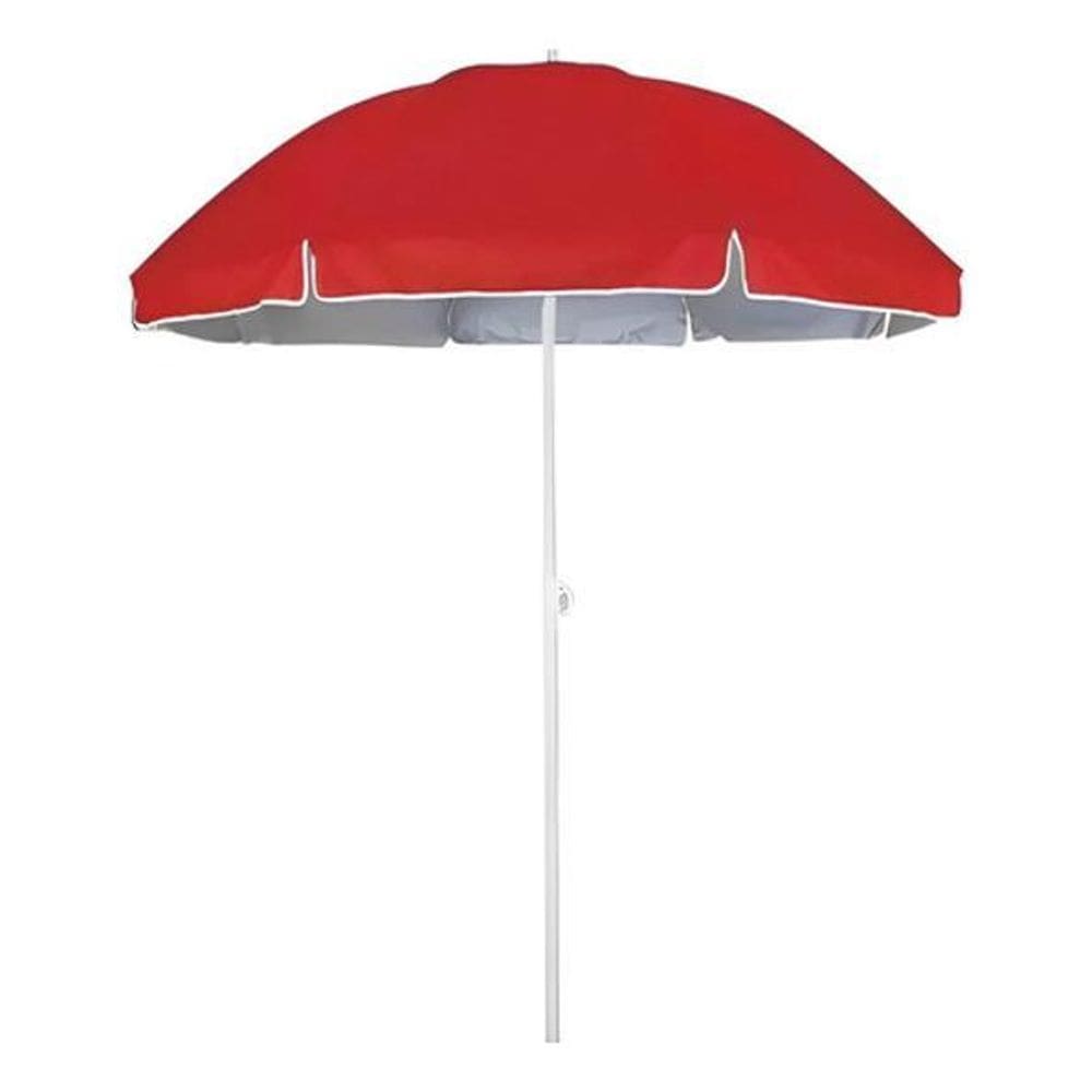 Guarda-Sol Articulado Importway 2,40M Nylon Vermelho Liso