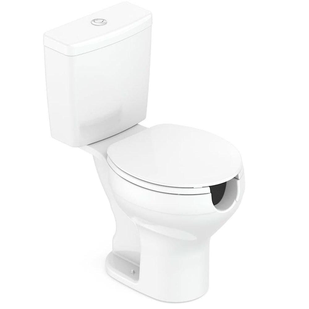 Kit Vaso Sanitário com Caixa Acoplada e Acessórios Roca Incepa Acesso, Abertura Frontal, Branco