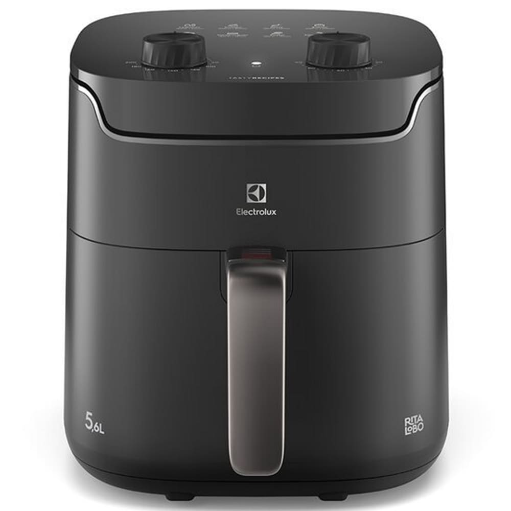 Fritadeira Air Fryer Electrolux por Rita Lobo, 5,6 Litros, Cinza, 1400 W - EAF40 110V
