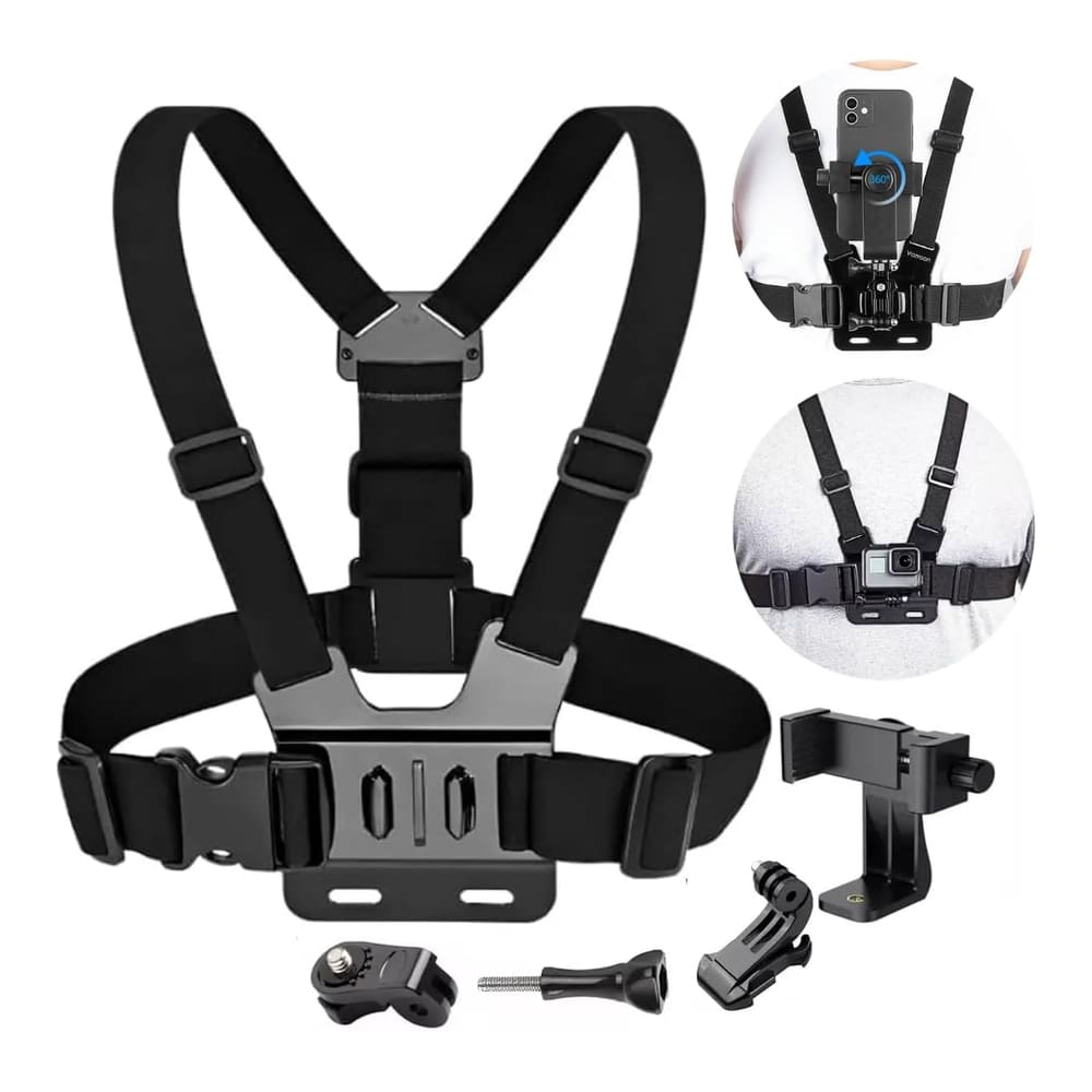 Suporte Peitoral Para Celular e Câmeras