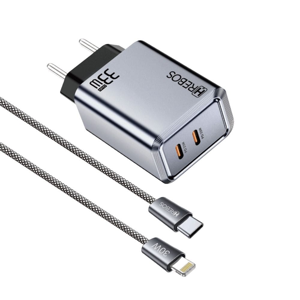 Carregador Hrebos Crg-261ci Fluxioncharge 33w Cabo Lghtng