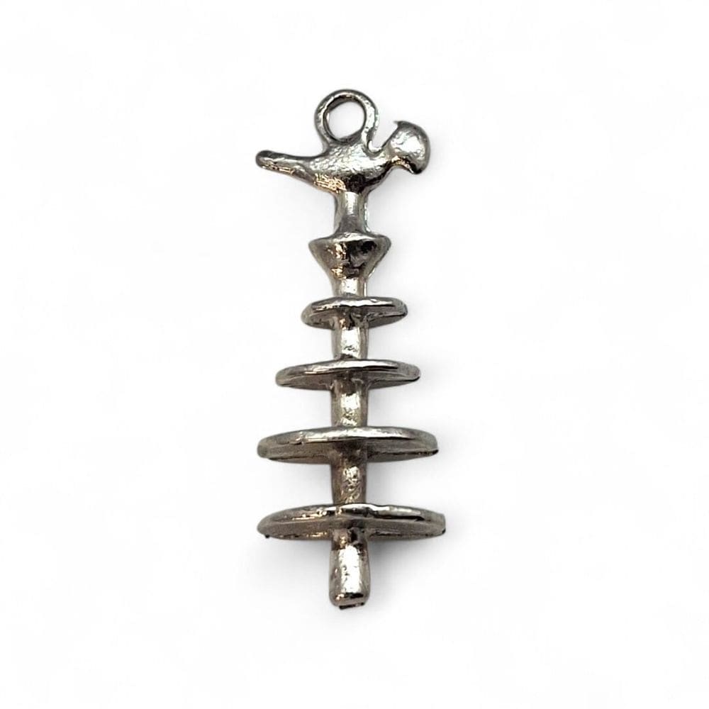 Kit 12 Pingente Cajado Prata Opaxorô de Oxalá Espiritual 3cm