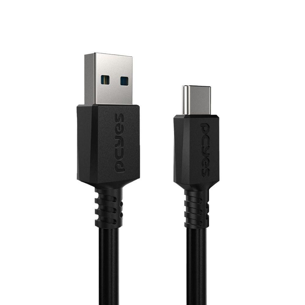 Cabo Usb A 3.0 Macho P/ Usb Tipo-c - Preto - 3 Metros - Pucap3-3