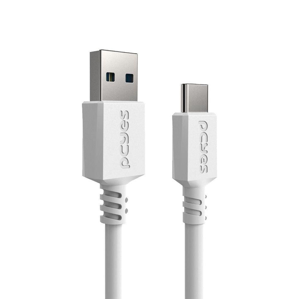 Cabo Usb A 3.0 Macho P/ Usb Tipo-c - Branco - 2 Metros - Pucap3-2b