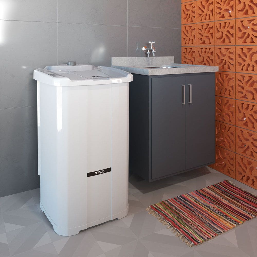 Lavadora de Roupa Semiautomatica Tanquinho Sem Dreno Inverter 12kg Praxis