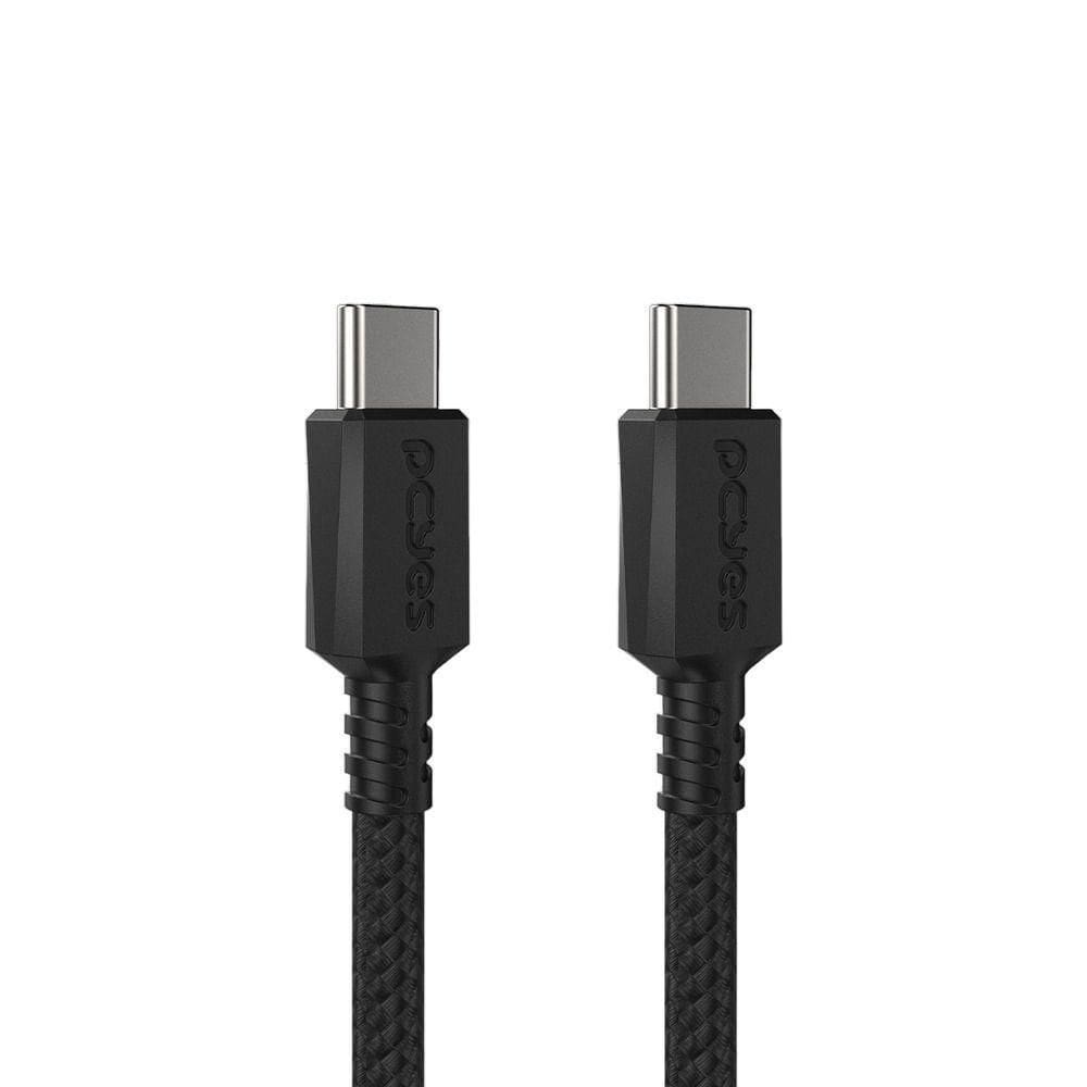Cabo Usb Tipo-c P/ Usb Tipo-c 2.0 - Preto - 3m - Nylon - Pucc2-3p