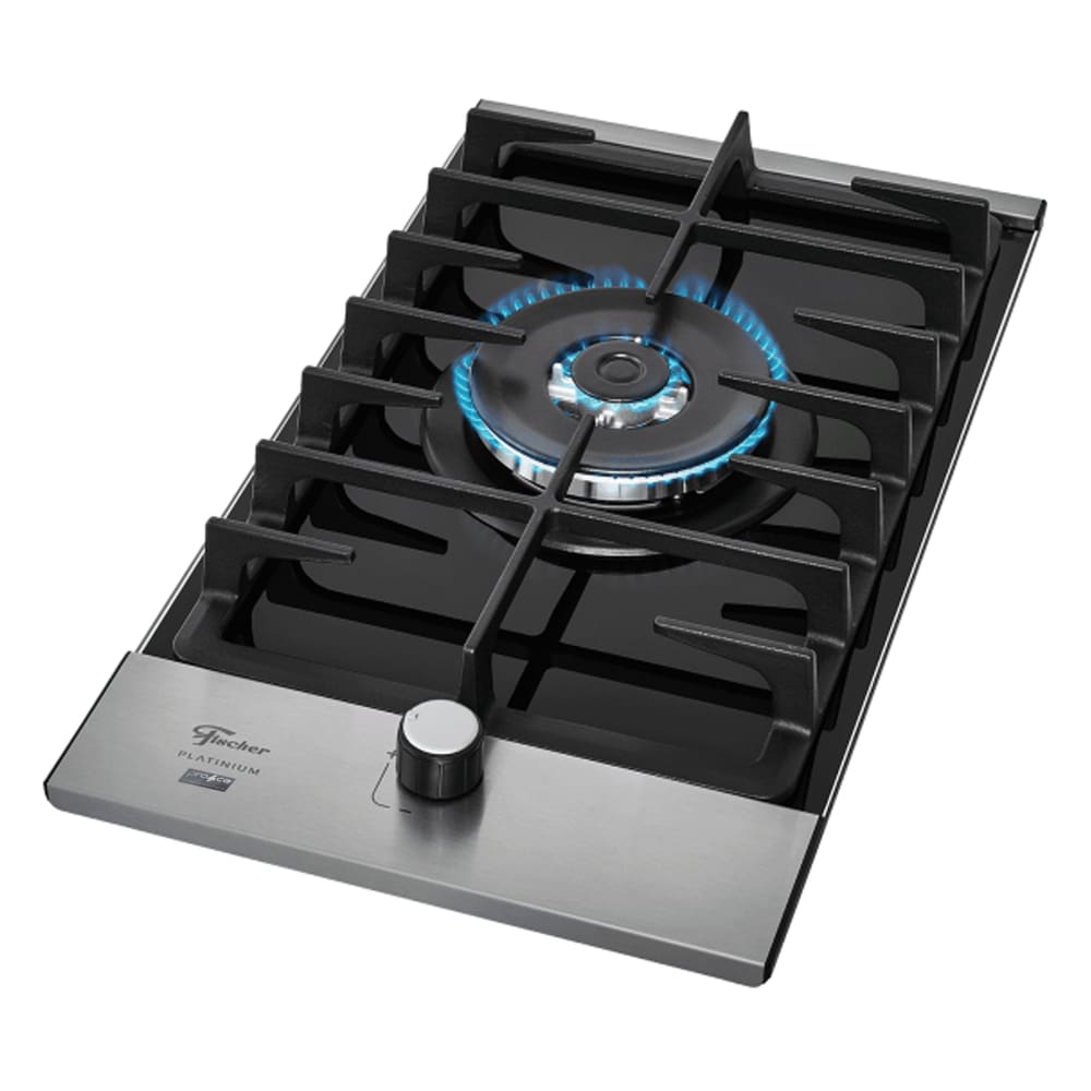Fogão Cooktop Gás Fischer 1Q TC Platinium Mesa Vidro Bivolt
