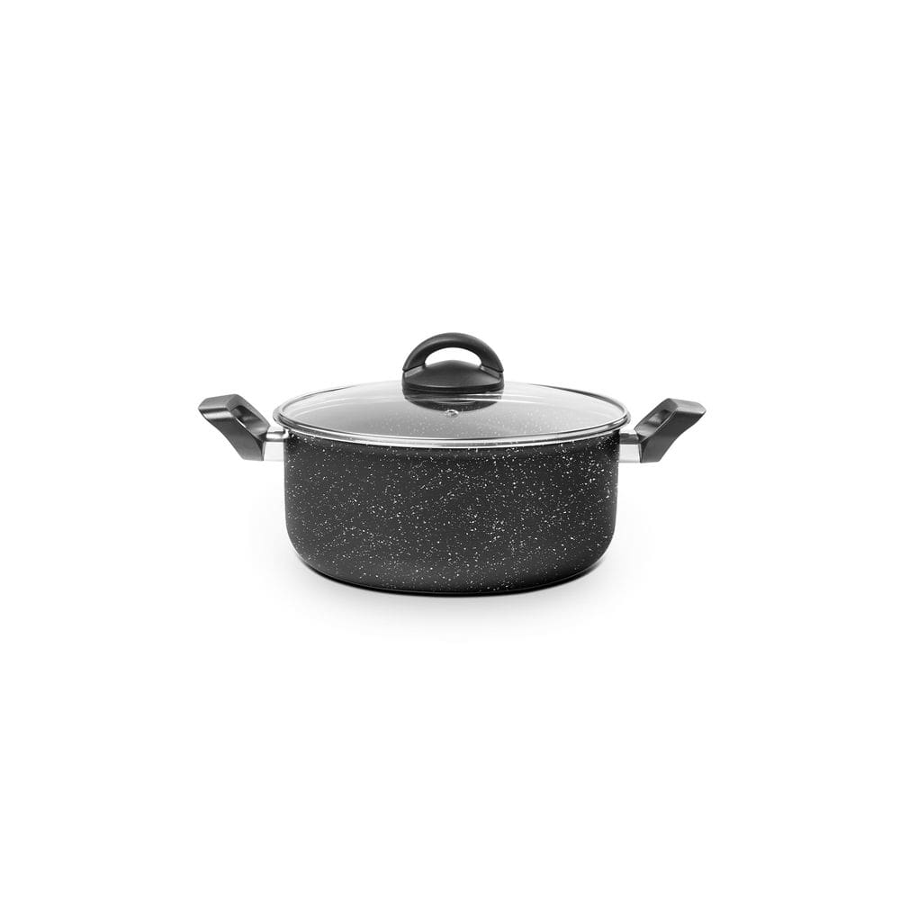 Caçarola com Tampa Brinox Ceramic life Suprema Ø24CM 4,5 L Preto