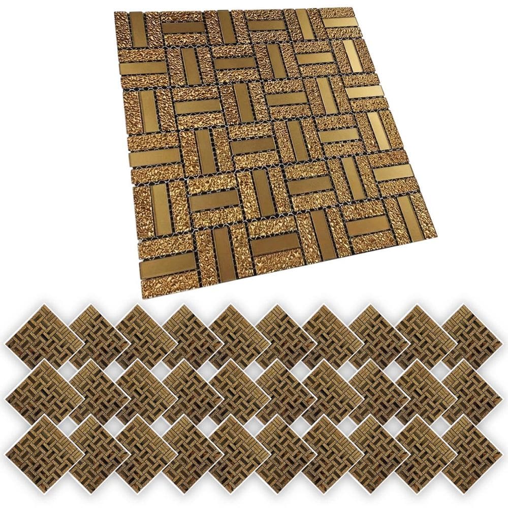 Pastilha De Vidro Kit 30 Uni Adesivo Parede Cozinha Banheiro Sala Decorativa Aplicacao Facil Moderna Requintado Reforma