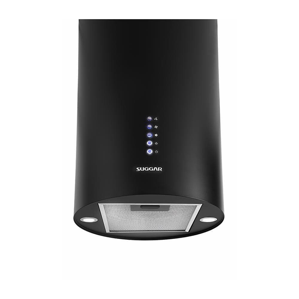 Coifa De Ilha Redonda Quartzo 35cm Suggar TP3521PT Preta 110V