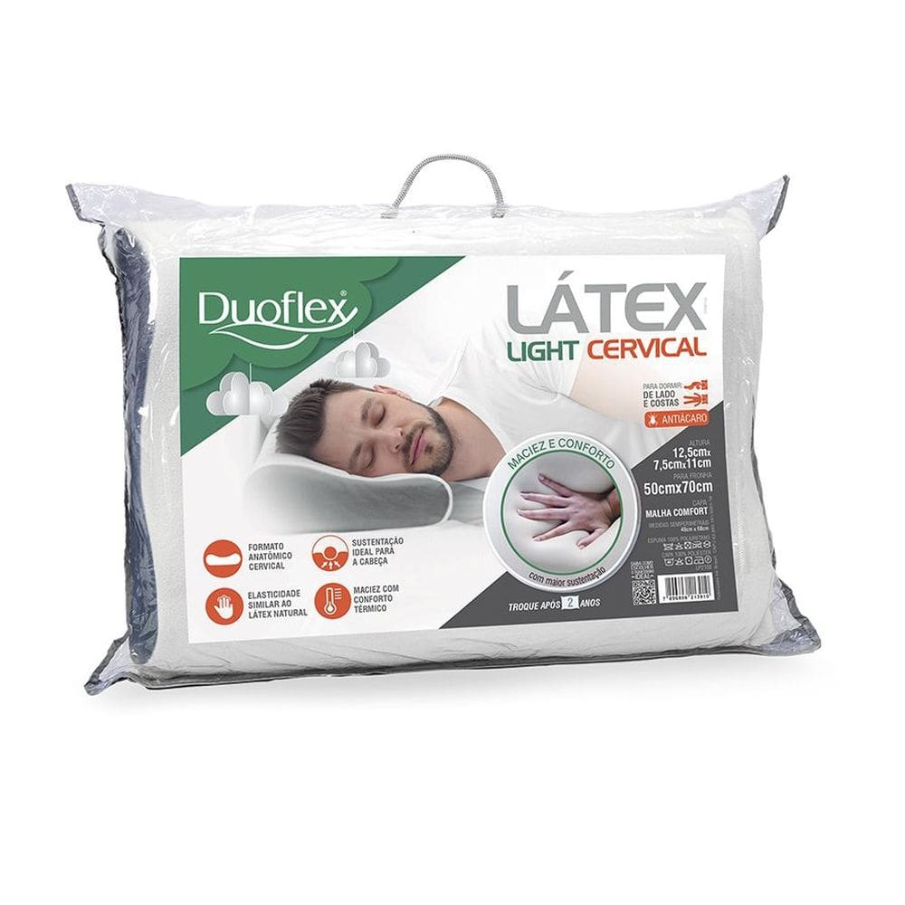Travesseiro Látex Light Cervical - Duoflex