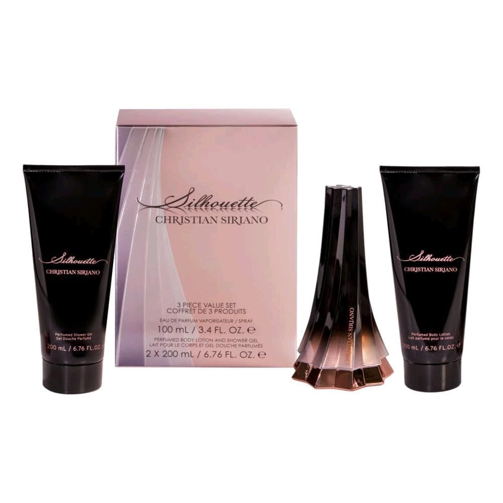 Conjunto de presentes de perfume Christian Siriano Silhouette para mulheres