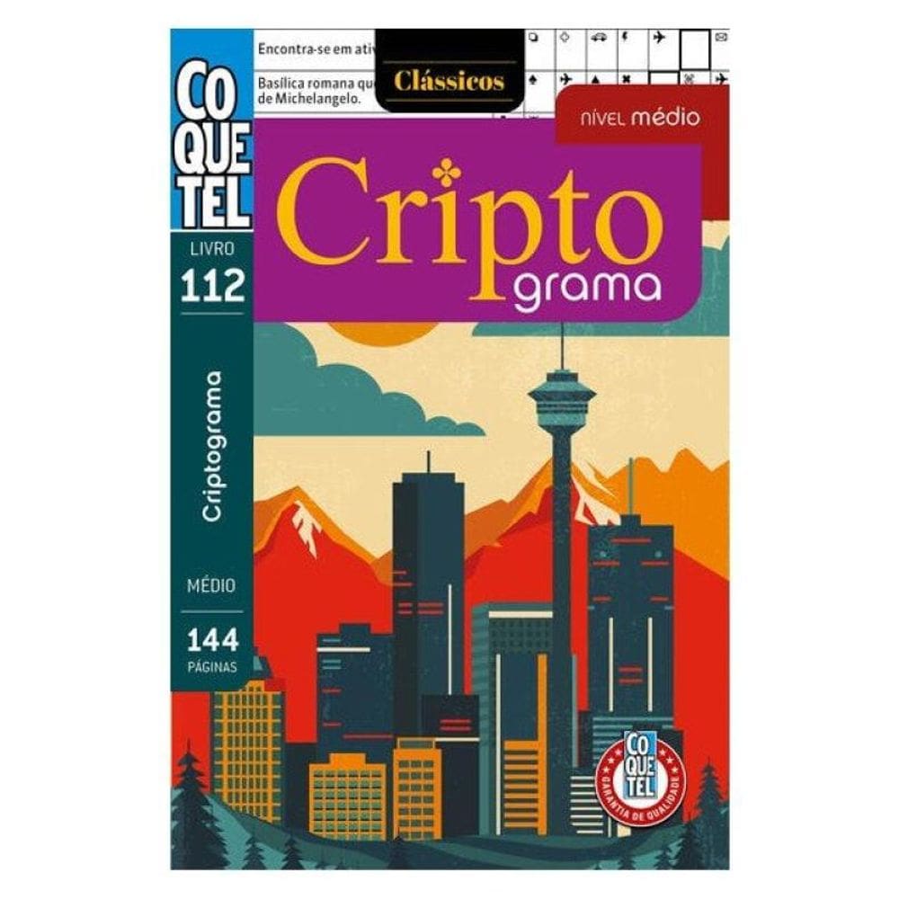 Livro Coquetel Palavras Criptograma 112