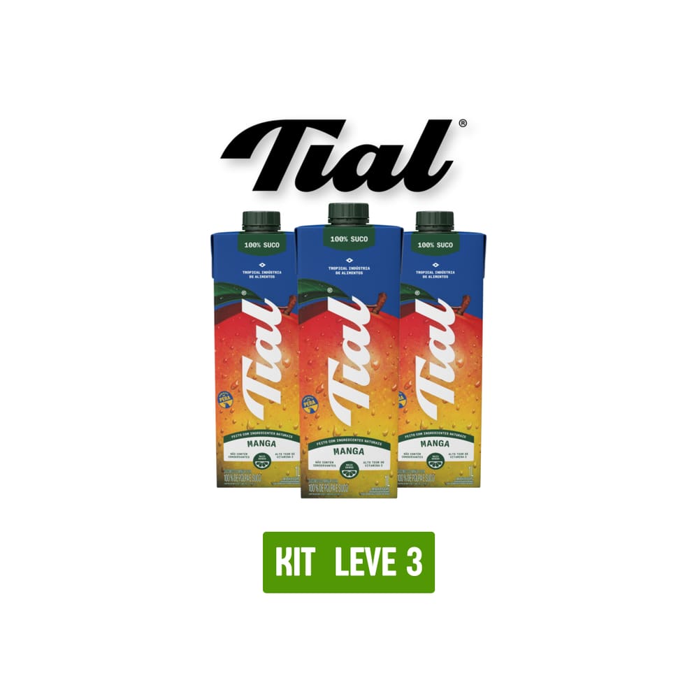 Suco Tial 100% Manga 1L - Kit 3 Unidades