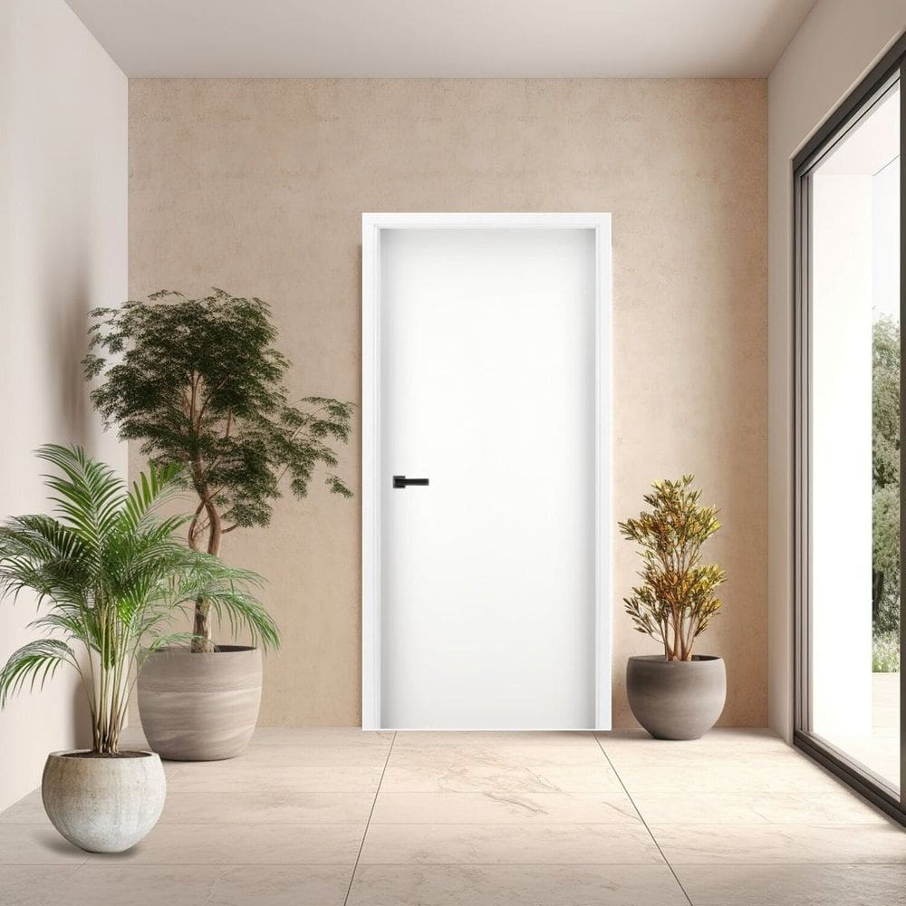 Folha de Porta Branca S/f 210x60x3,5cm Gitale Portas Branco