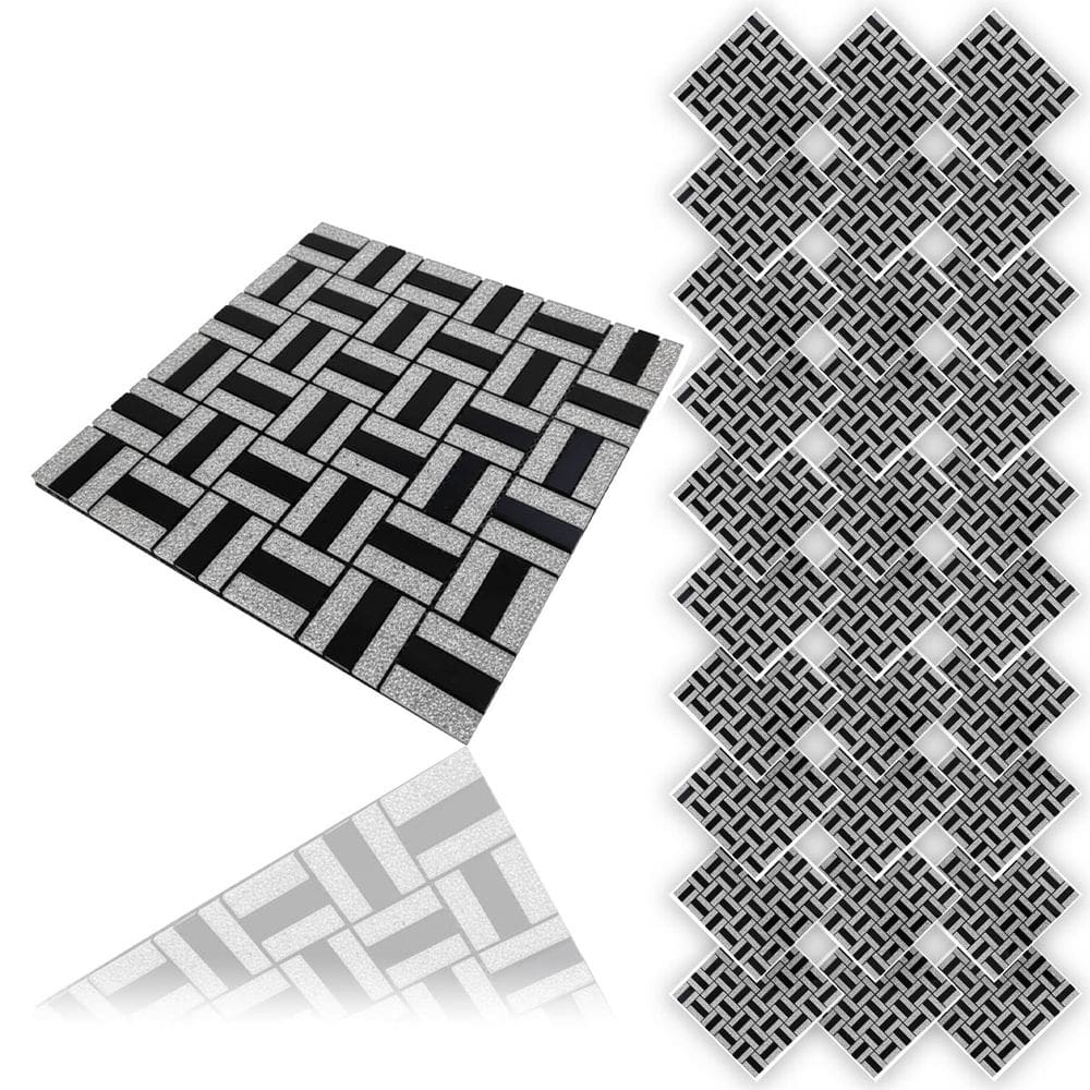 Pastilha De Vidro Kit 30 Uni Autocolante Parede Banheiro Cozinha Decorativa Facil Aplicacao Moderna Reforma Requintado