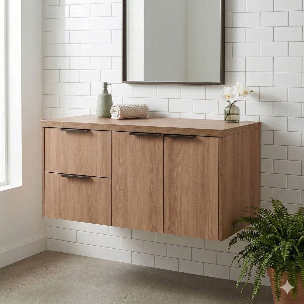 Gabinete para Banheiro Village 100cm Noce