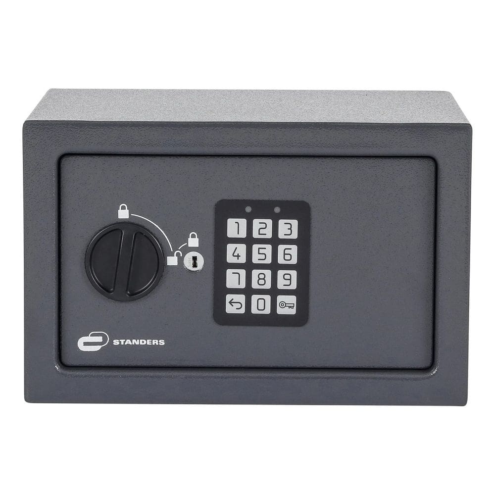 Cofre Digital De Sobrepor Senha E Chave Aco 9l 18x28x20cm