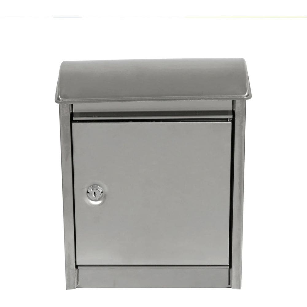 Caixa De Correio Parede Aco Inox 33x26x8cm Com Fechadura