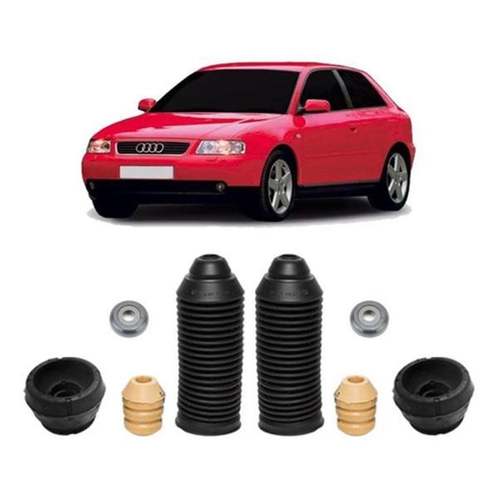2 Kit Coxim Batente Dianteiro Audi A3 1999 2000 2001 2002 03