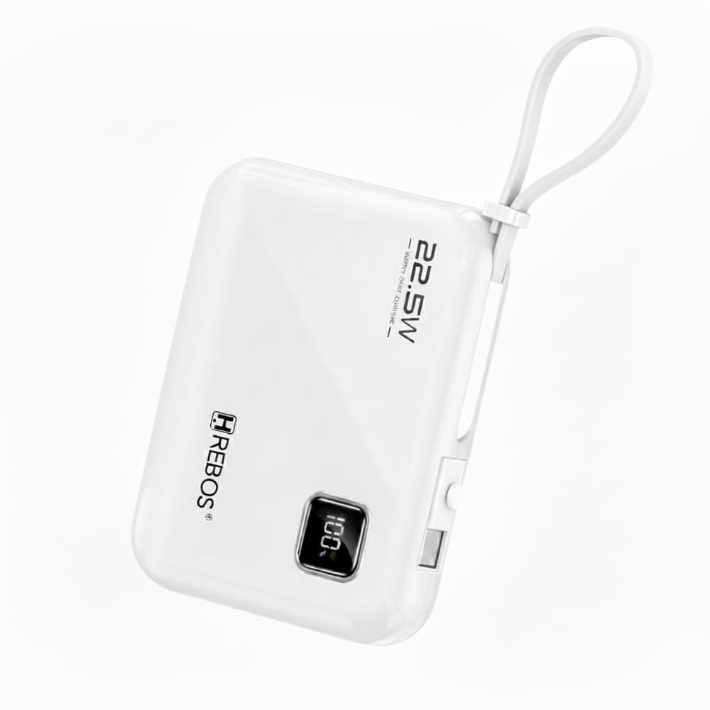 Power Bank Hrebos Pb-927 Powersquare 10000mah Branco Branco