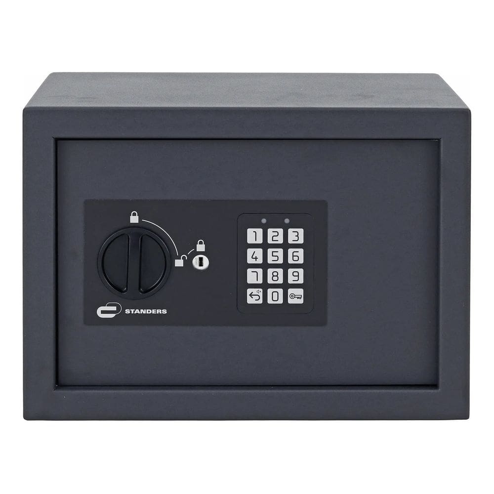 Cofre Digital De Embutir Senha E Chave Aco 16l 25x35x25cm