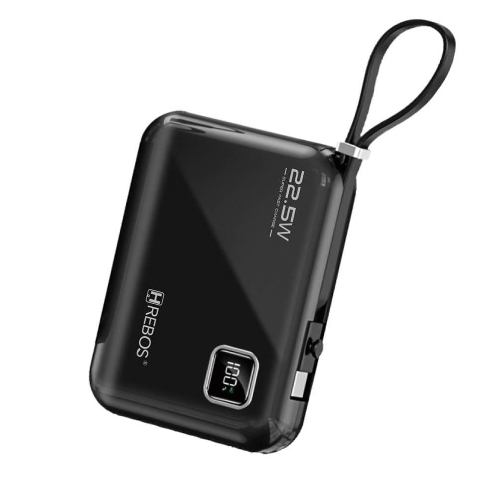Power Bank Hrebos Pb-927 Powersquare 10000mah Preto