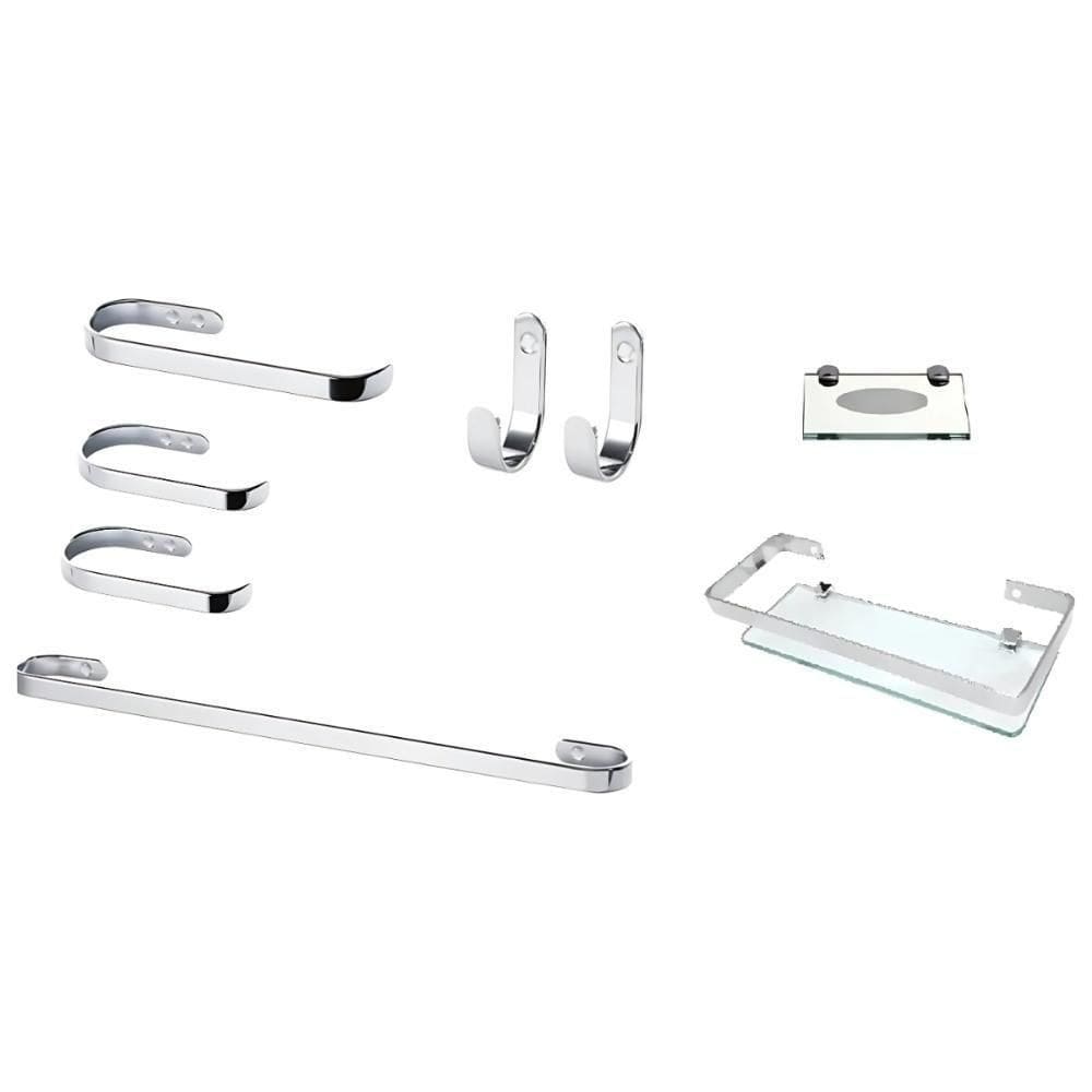 Suporte 1 Kit De Acessório 8 Peças Para Banheiro