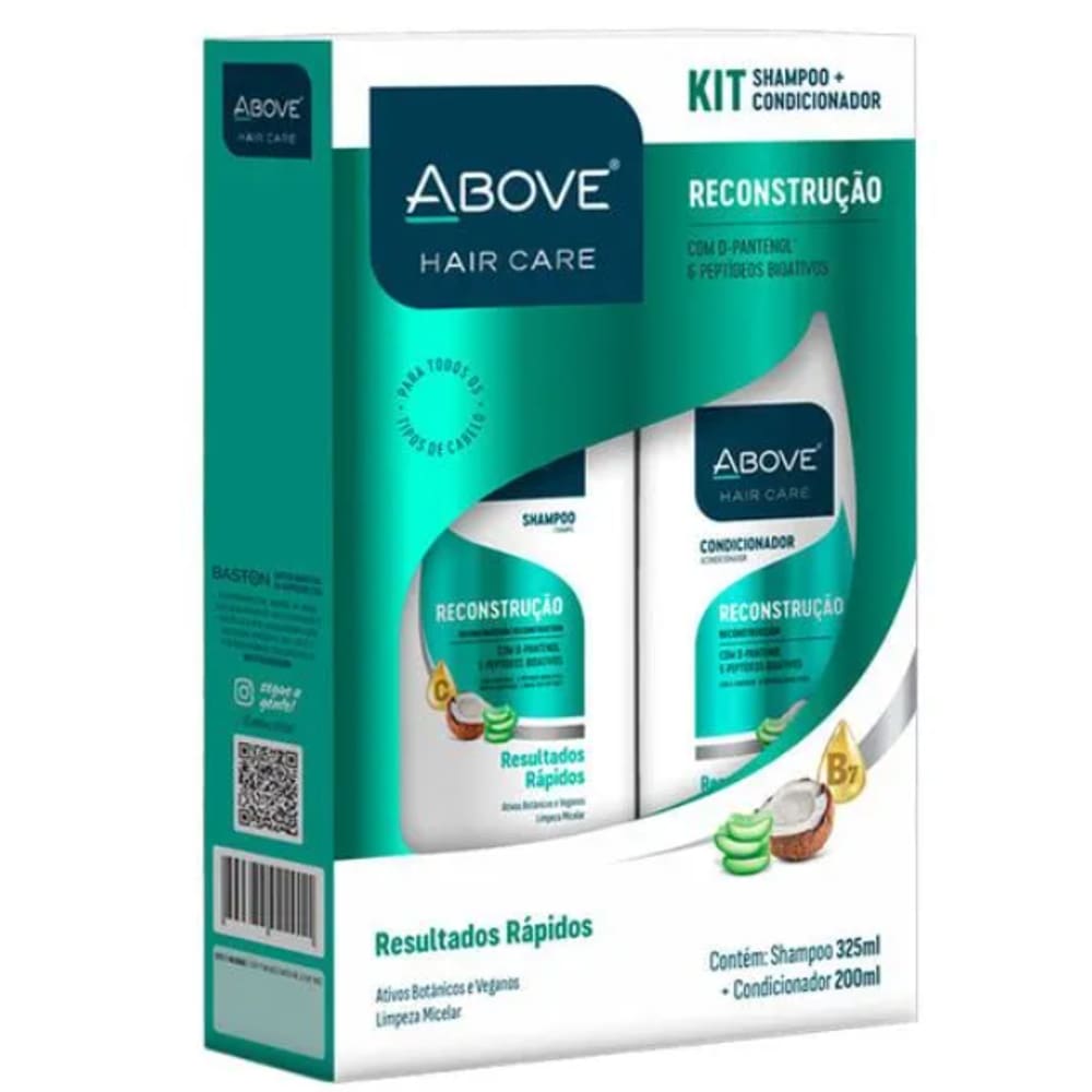 Kit Shampoo e Condicionador Reconstrucao Hair Care DPantenol