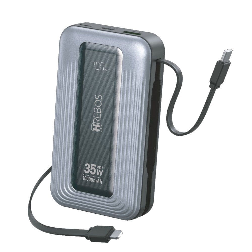 Power Bank Hrebos Pb-961 Volt Expand Gx 10000mah 35w Cinza