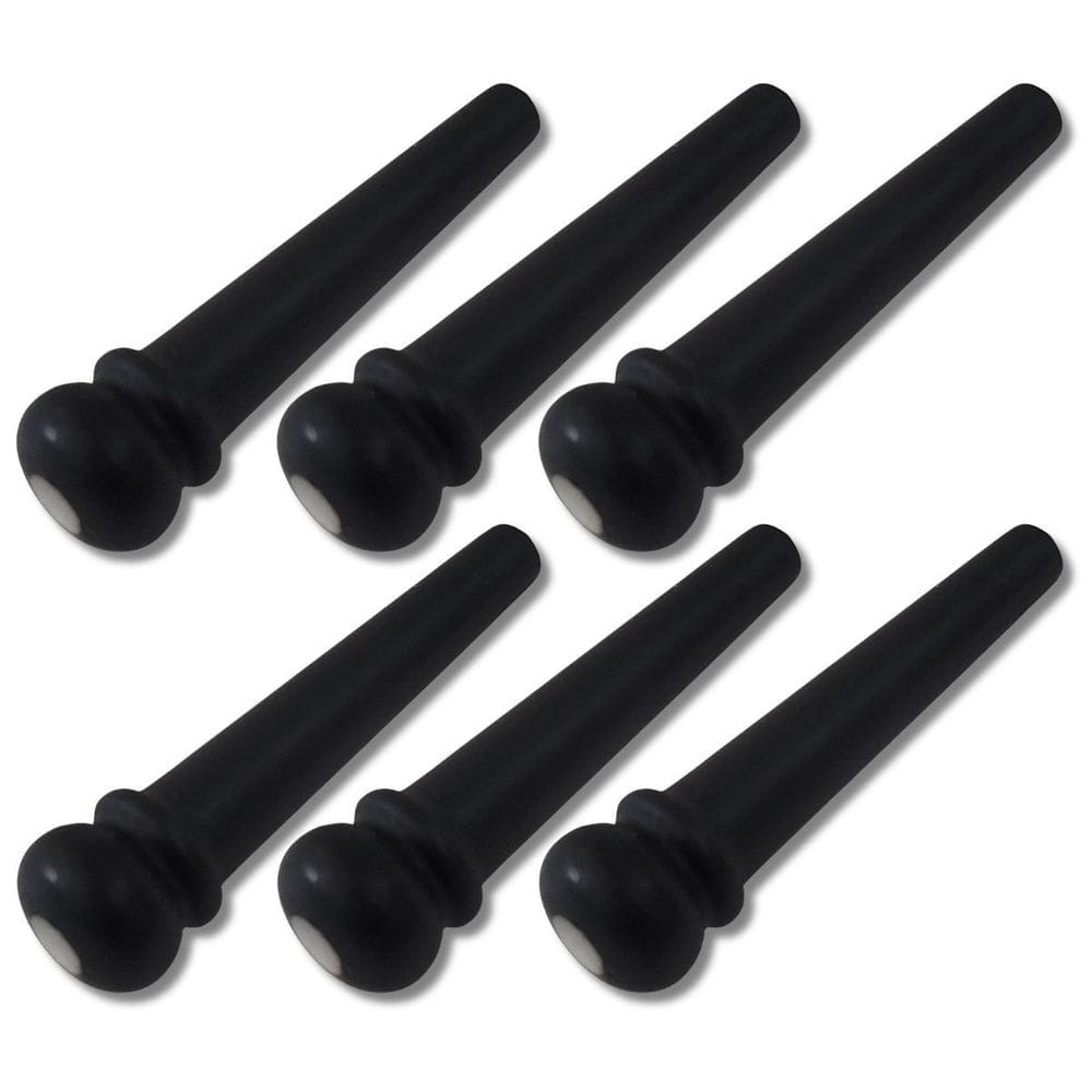 Kit 6 Pino Para Violão Ébano Madre Pérola Ronsani