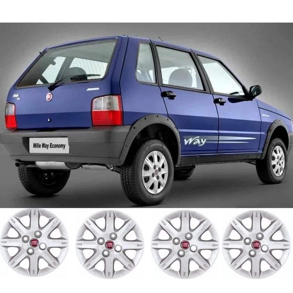 Jogo De Calotas Aro 13 Fiat Uno Way Economy - Callmax