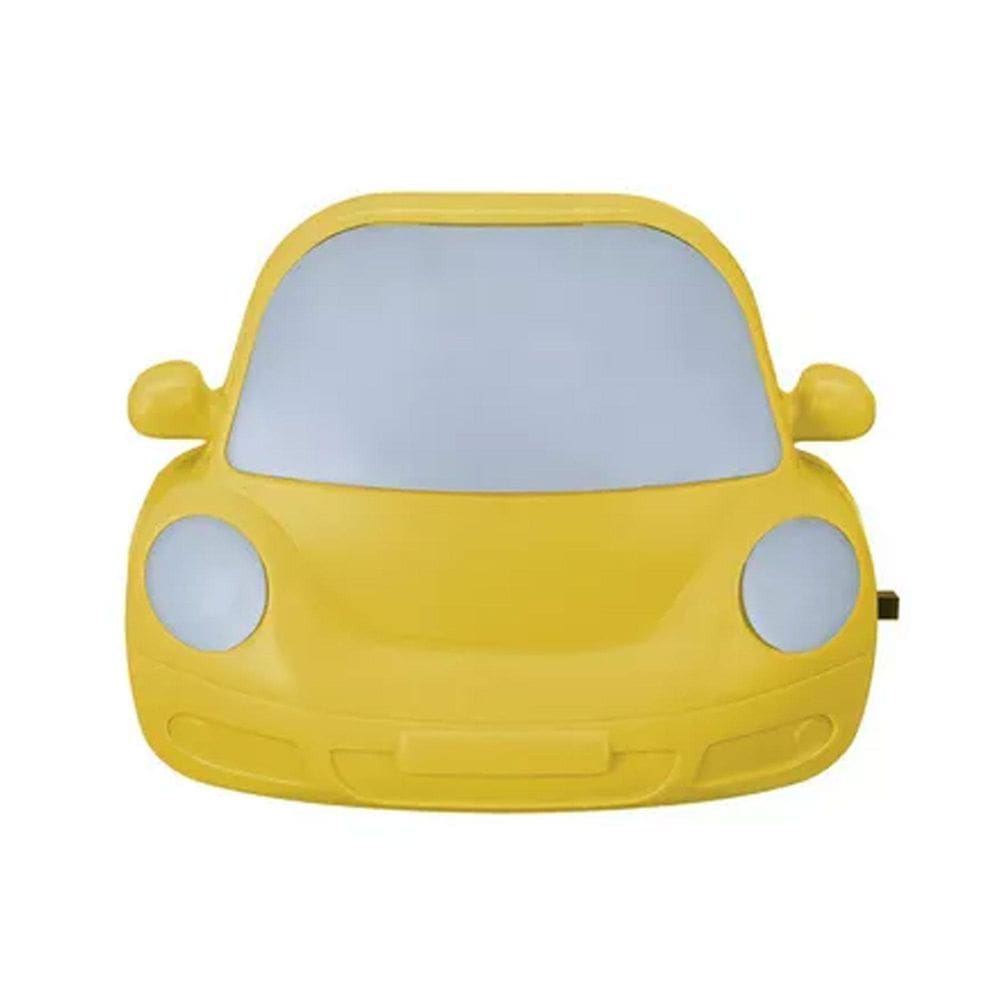 Abajur De Tomada Infantil Luz Noturna Led Carro Amarelo