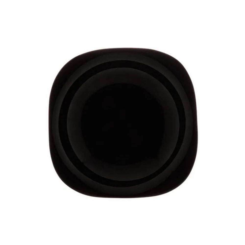 Prato Carine Fundo Vidro Temperado 21Cm Preto - Lyor